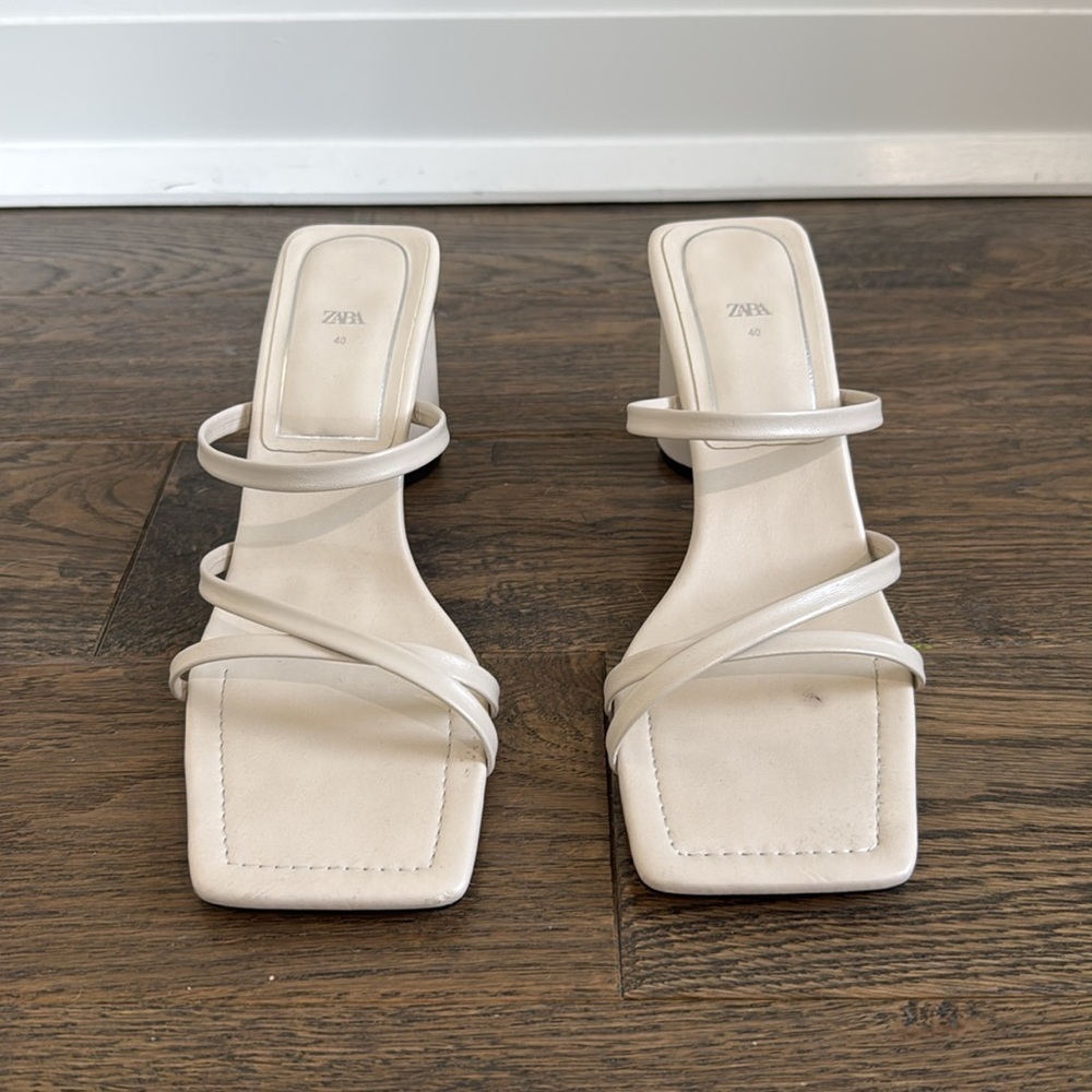 Zara strappy sandals size 40​​​​​ - Picture 2 of 4